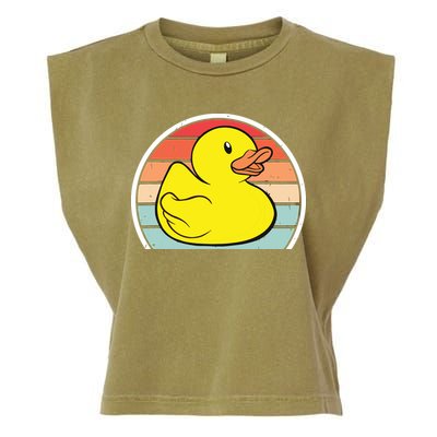 Rubber Duck Vintage Rubber Duckie Retro Garment-Dyed Women's Muscle Tee