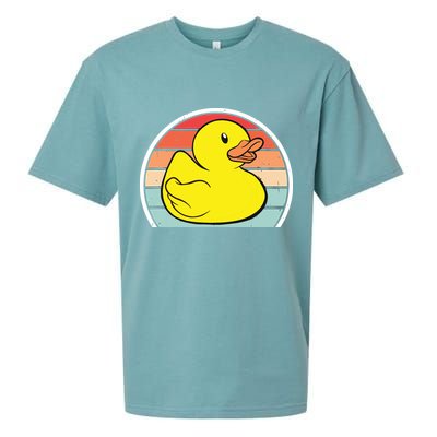 Rubber Duck Vintage Rubber Duckie Retro Sueded Cloud Jersey T-Shirt