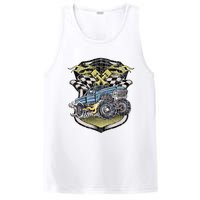 Retro Distressed Vintage Monster Truck PosiCharge Competitor Tank