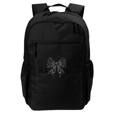 Race Day Vibes Checkered Coquette Bow Car Racing Race Day Backpack