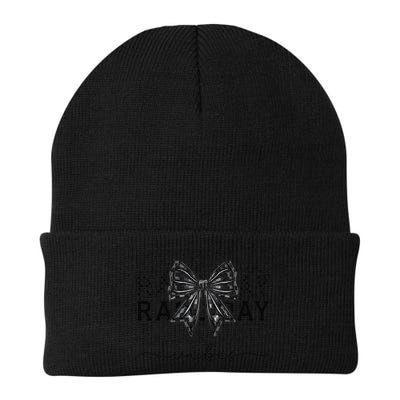 Race Day Vibes Checkered Coquette Bow Car Racing Race Day Beanie