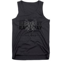 Race Day Vibes Checkered Coquette Bow Car Racing Race Day Tank Top
