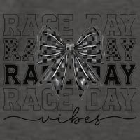 Race Day Vibes Checkered Coquette Bow Car Racing Race Day Vector Backpack