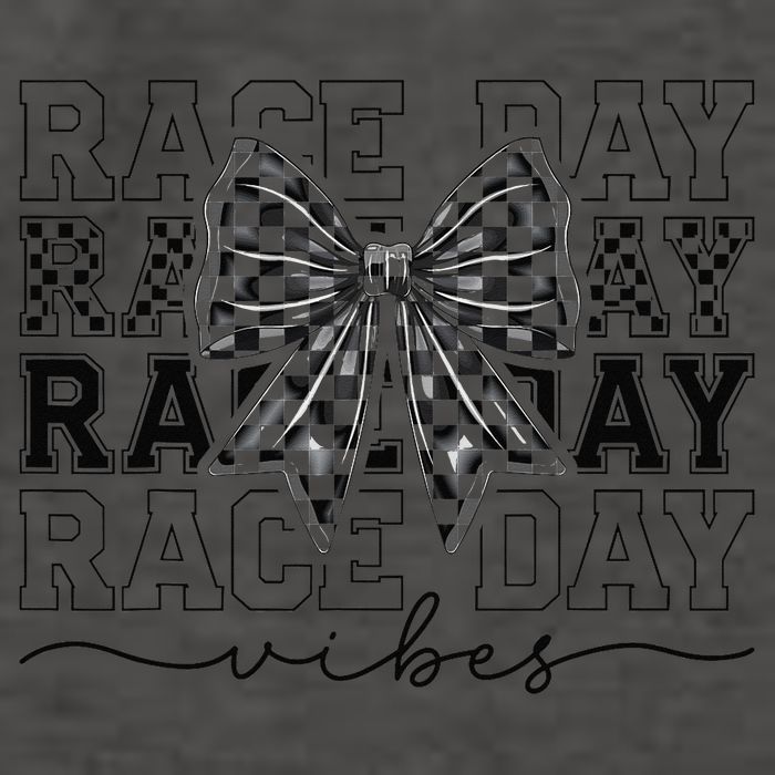 Race Day Vibes Checkered Coquette Bow Car Racing Race Day Vector Backpack