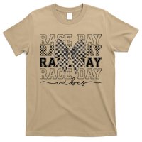 Race Day Vibes Checkered Coquette Bow Car Racing Race Day T-Shirt