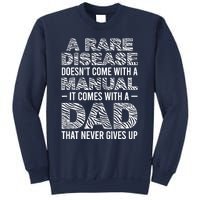 Rare Disease Warrior Dad Rare Disease Awareness Father Sweatshirt