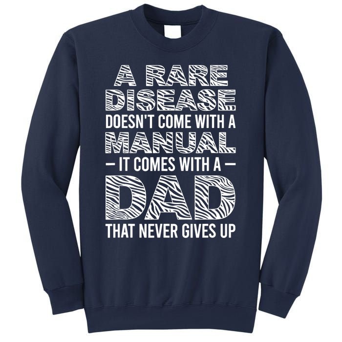 Rare Disease Warrior Dad Rare Disease Awareness Father Sweatshirt