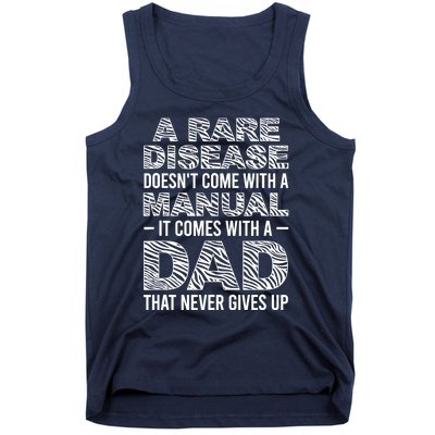 Rare Disease Warrior Dad Rare Disease Awareness Father Tank Top