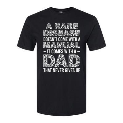 Rare Disease Warrior Dad Rare Disease Awareness Father Softstyle CVC T-Shirt