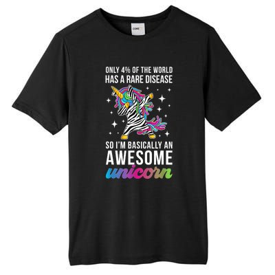 Rare Disease Warrior Unicorn Rare Disease Awareness Tall Fusion ChromaSoft Performance T-Shirt