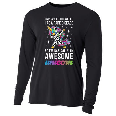 Rare Disease Warrior Unicorn Rare Disease Awareness Cooling Performance Long Sleeve Crew