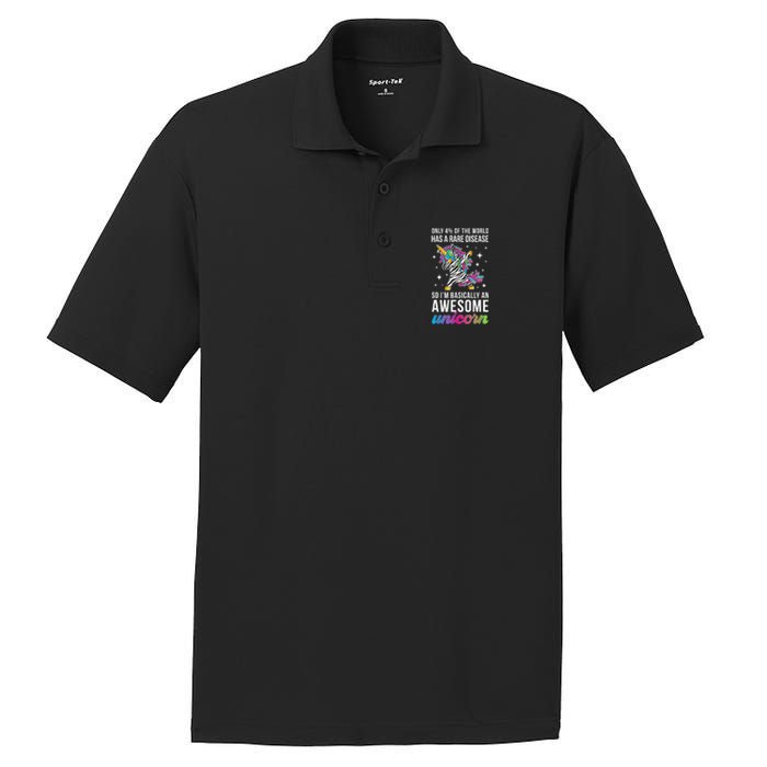 Rare Disease Warrior Unicorn Rare Disease Awareness PosiCharge RacerMesh Polo