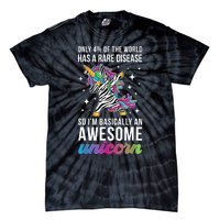 Rare Disease Warrior Unicorn Rare Disease Awareness Tie-Dye T-Shirt