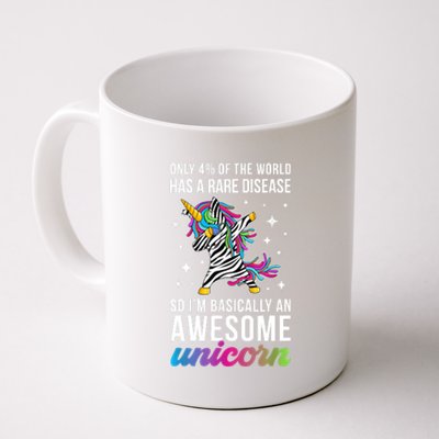 Rare Disease Warrior Unicorn Rare Disease Awareness Coffee Mug