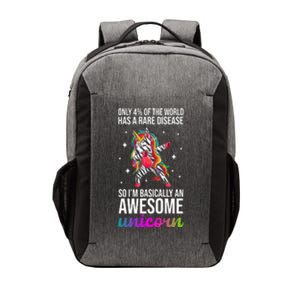 Rare Disease Warrior Unicorn Awareness Vector Backpack