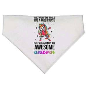 Rare Disease Warrior Unicorn Awareness USA-Made Doggie Bandana