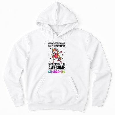 Rare Disease Warrior Unicorn Awareness Hoodie
