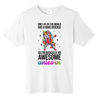 Rare Disease Warrior Unicorn Awareness Tall Fusion ChromaSoft Performance T-Shirt