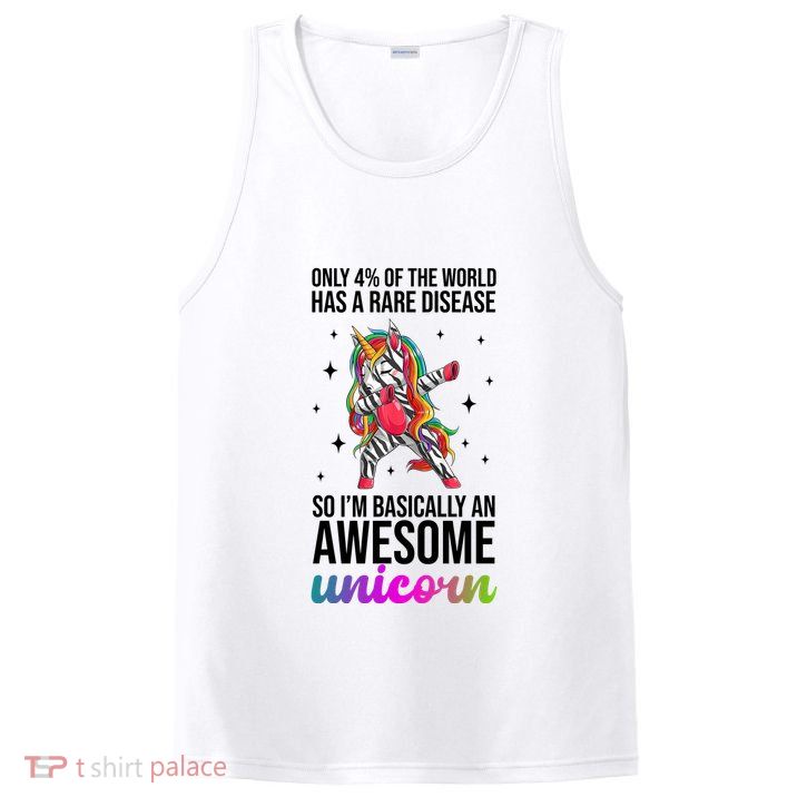 Rare Disease Warrior Unicorn Awareness PosiCharge Competitor Tank