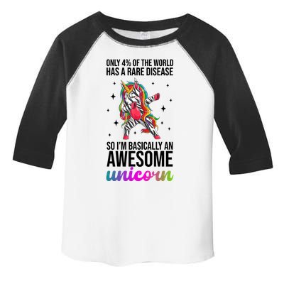 Rare Disease Warrior Unicorn Awareness Toddler Fine Jersey T-Shirt