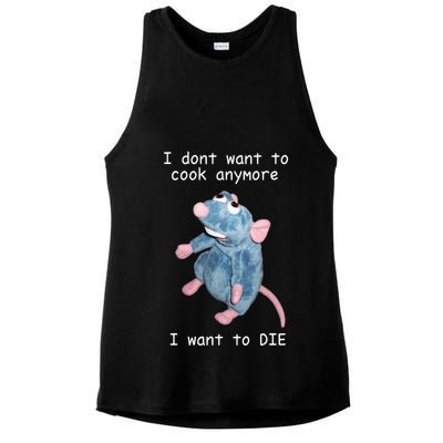 Remy DoesnT Want To Cook Anymore Ladies PosiCharge Tri-Blend Wicking Tank