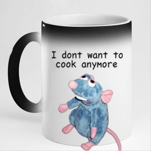 Remy DoesnT Want To Cook Anymore 11oz Black Color Changing Mug