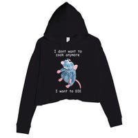 Remy DoesnT Want To Cook Anymore Crop Fleece Hoodie