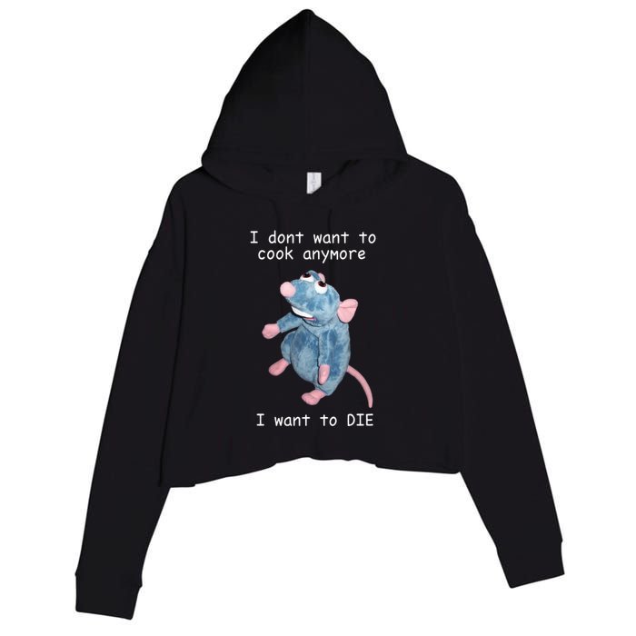 Remy DoesnT Want To Cook Anymore Crop Fleece Hoodie