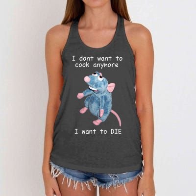 Remy DoesnT Want To Cook Anymore Women's Knotted Racerback Tank