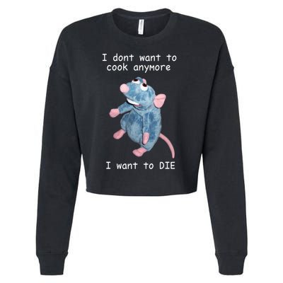 Remy DoesnT Want To Cook Anymore Cropped Pullover Crew