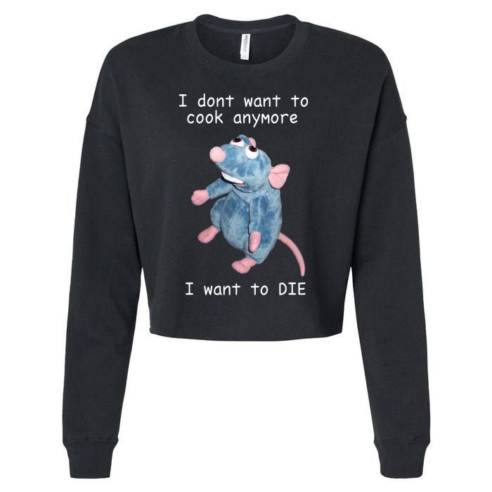 Remy DoesnT Want To Cook Anymore Cropped Pullover Crew