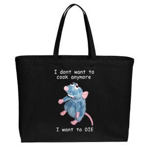 Remy DoesnT Want To Cook Anymore Cotton Canvas Jumbo Tote