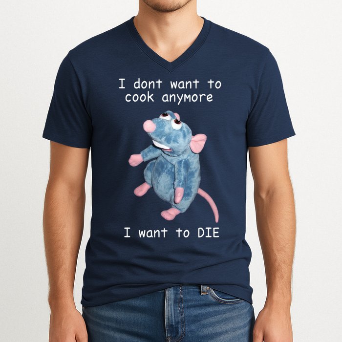 Remy DoesnT Want To Cook Anymore V-Neck T-Shirt