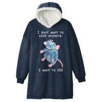 Remy DoesnT Want To Cook Anymore Hooded Wearable Blanket