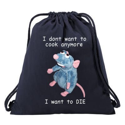 Remy DoesnT Want To Cook Anymore Drawstring Bag