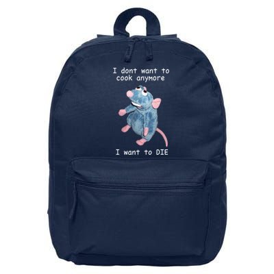 Remy DoesnT Want To Cook Anymore 16 in Basic Backpack