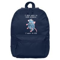 Remy DoesnT Want To Cook Anymore 16 in Basic Backpack