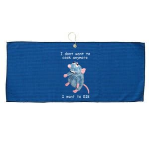 Remy DoesnT Want To Cook Anymore Large Microfiber Waffle Golf Towel