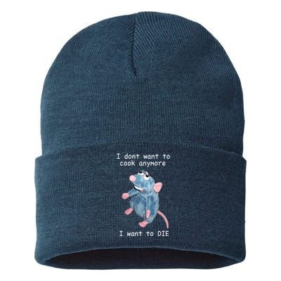 Remy DoesnT Want To Cook Anymore Sustainable Knit Beanie