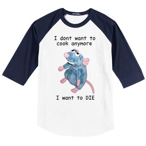 Remy DoesnT Want To Cook Anymore Baseball Sleeve Shirt