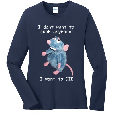 Remy DoesnT Want To Cook Anymore Ladies Long Sleeve Shirt