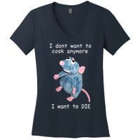 Remy DoesnT Want To Cook Anymore Women's V-Neck T-Shirt