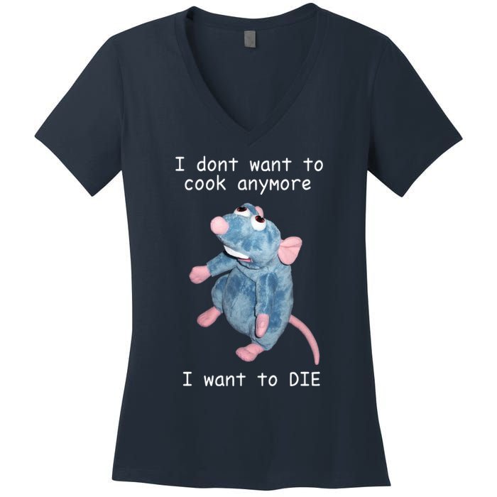 Remy DoesnT Want To Cook Anymore Women's V-Neck T-Shirt