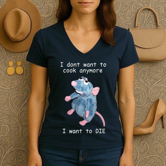 Remy DoesnT Want To Cook Anymore Women's V-Neck T-Shirt