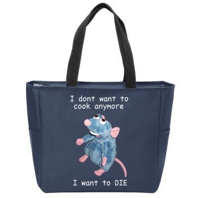 Remy DoesnT Want To Cook Anymore Zip Tote Bag