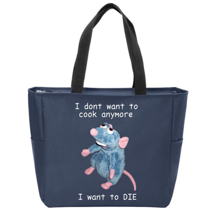 Remy DoesnT Want To Cook Anymore Zip Tote Bag