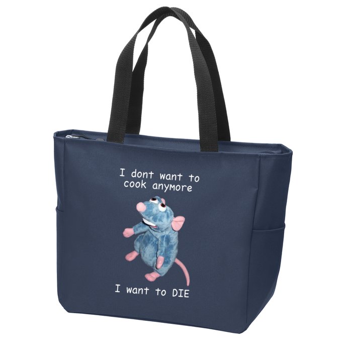 Remy DoesnT Want To Cook Anymore Zip Tote Bag