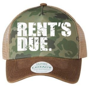 Rent's Due Work Hard Bodybuilder Weightlifting Distressed Legacy Tie Dye Trucker Hat