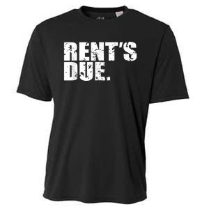 Rent's Due Work Hard Bodybuilder Weightlifting Distressed Cooling Performance Crew T-Shirt