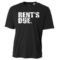 Rent's Due Work Hard Bodybuilder Weightlifting Distressed Cooling Performance Crew T-Shirt